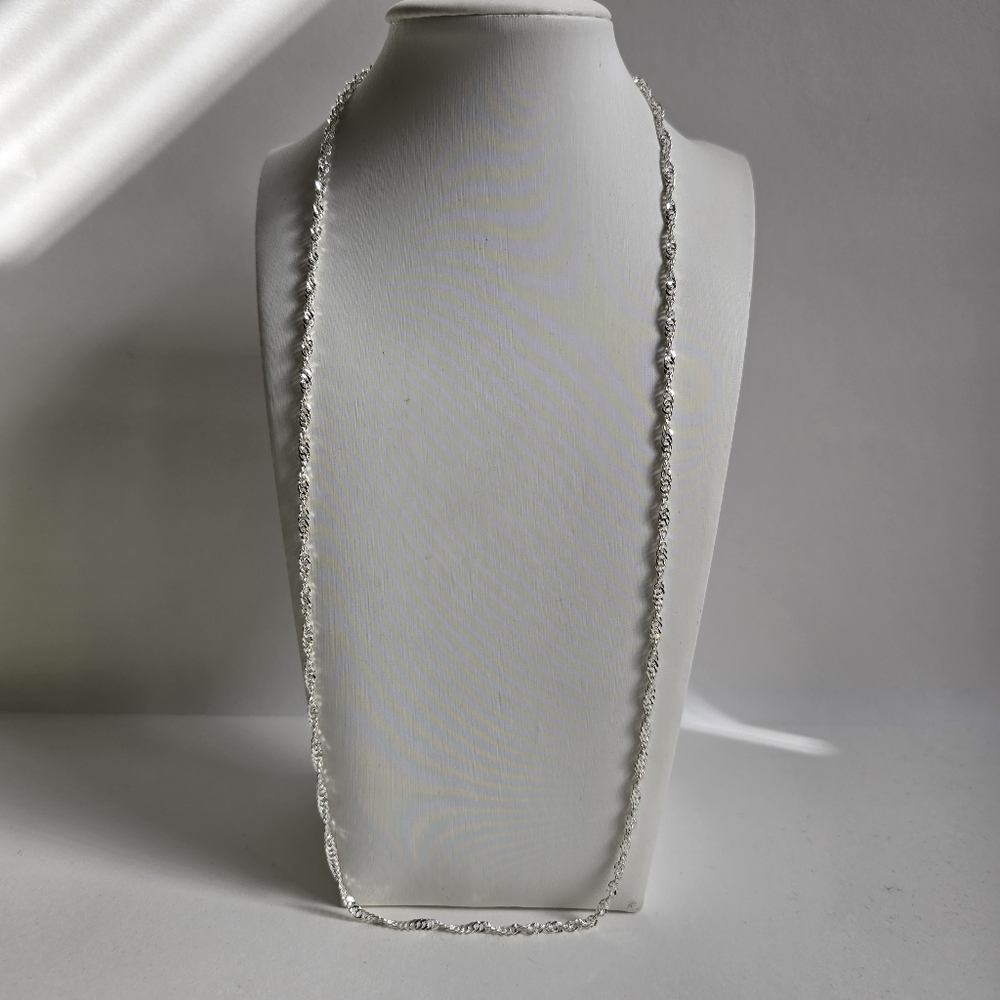 23” XL Sterling Silver 925 Necklace